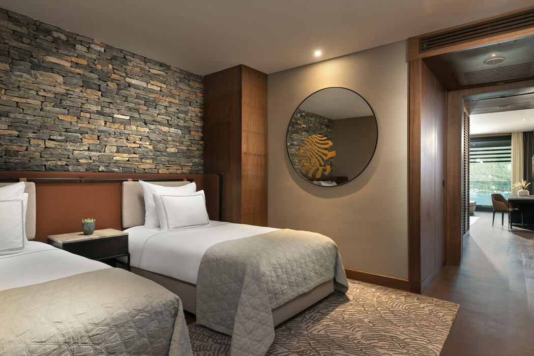 Lujo Hotel Bodrum - dwa łóżka w pokoju rodzinnym