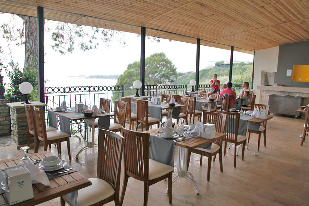 Hotel Aska Bayview Resort - widok z restauracji