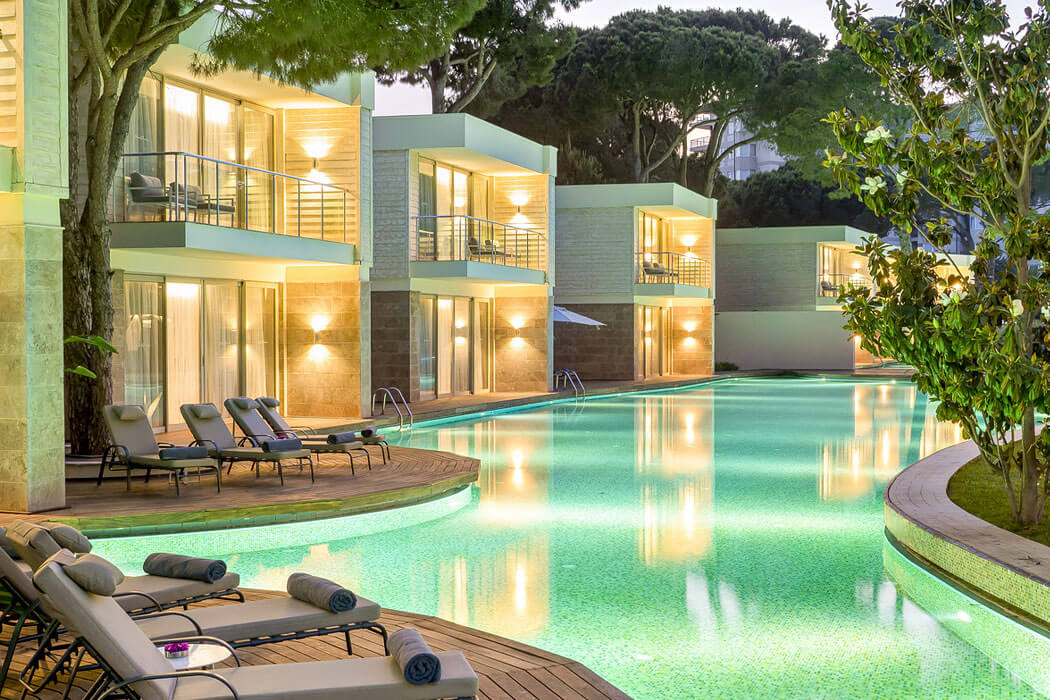 Hotel Club Prive By Rixos Belek - oświetlony teren przy basenie