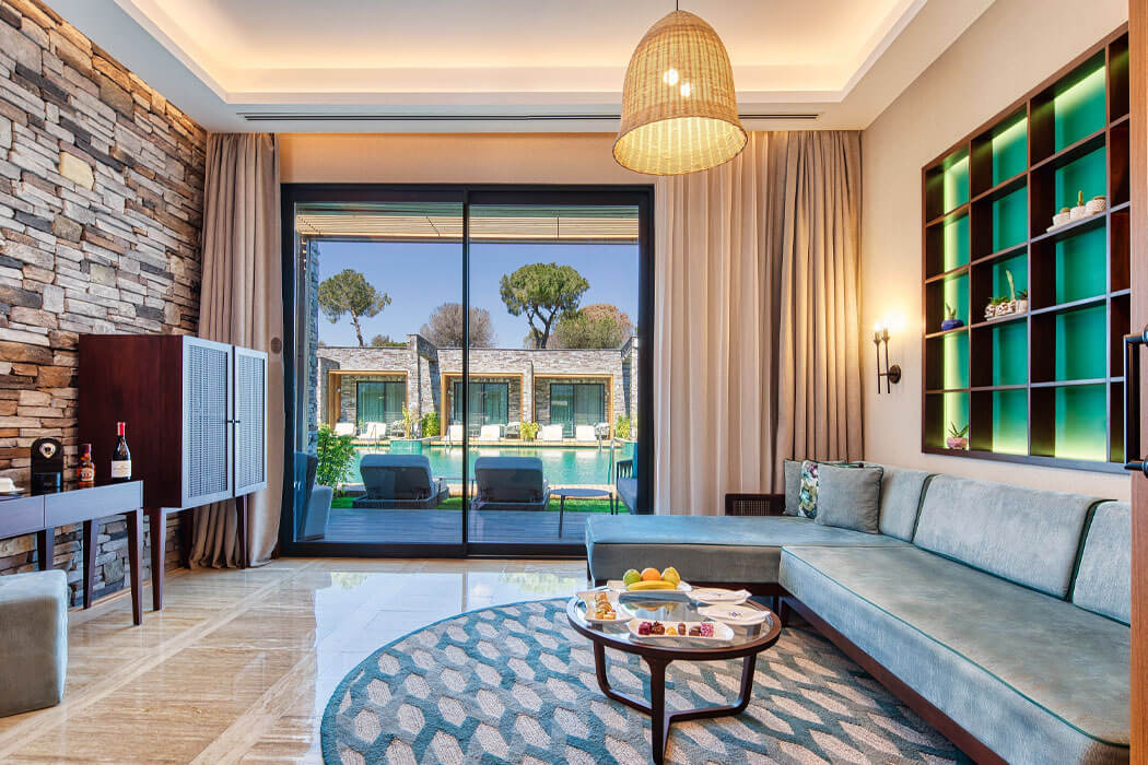 Hotel Kaya Palazzo Golf Resort - widok z pokoju suite luxury lagoon