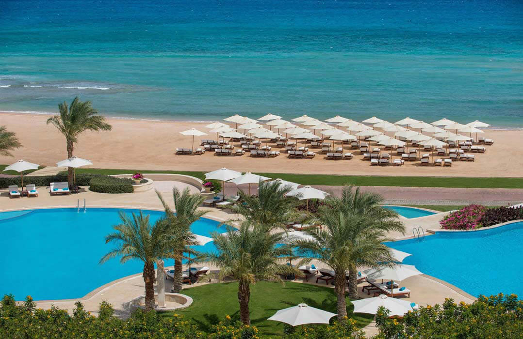 Hotel Baron Palace Sahl Hasheesh - widok na plaże i morze