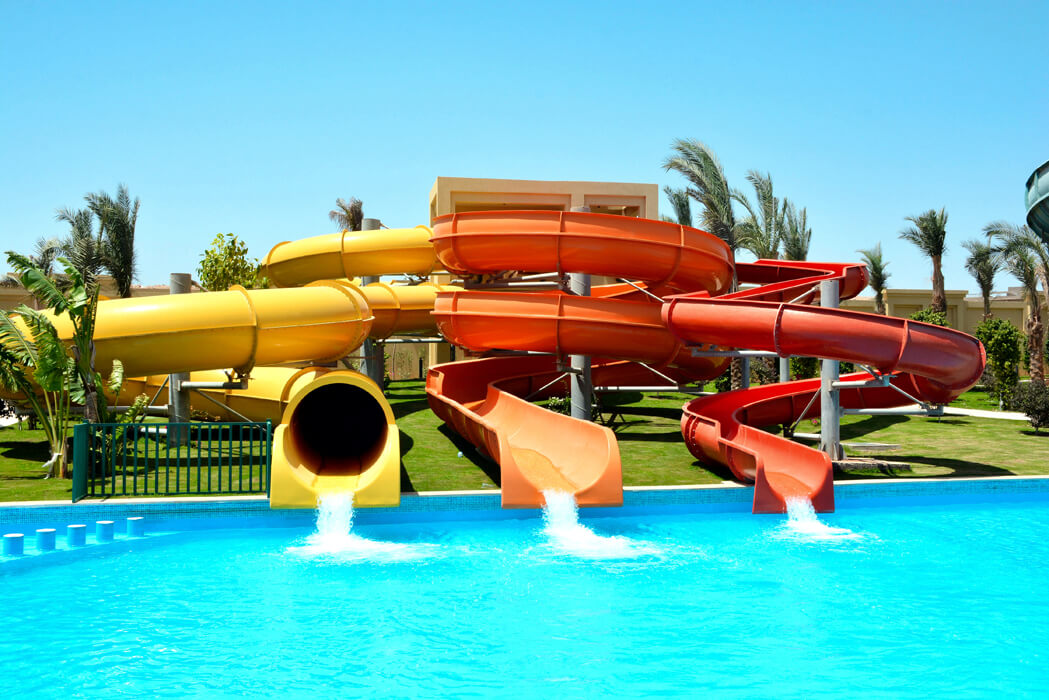 Hotel Rixos Sharm El Sheikh - zjeżdżalnie w parku tematycznym