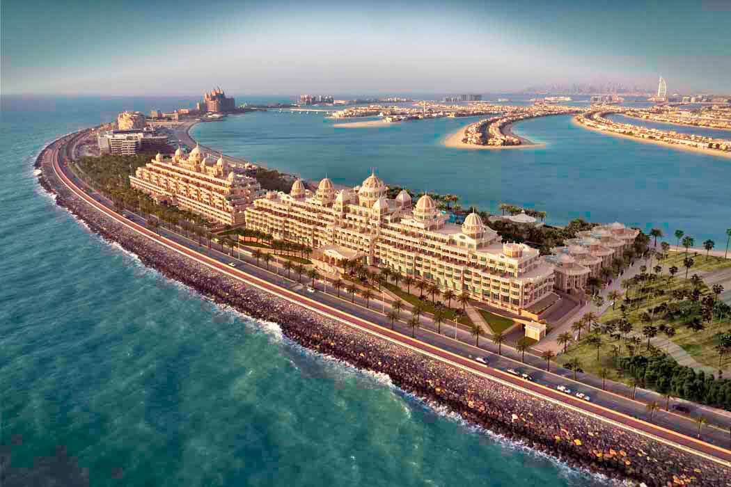 Hotel Raffles The Palm Dubai - widok na sztuczną wyspę