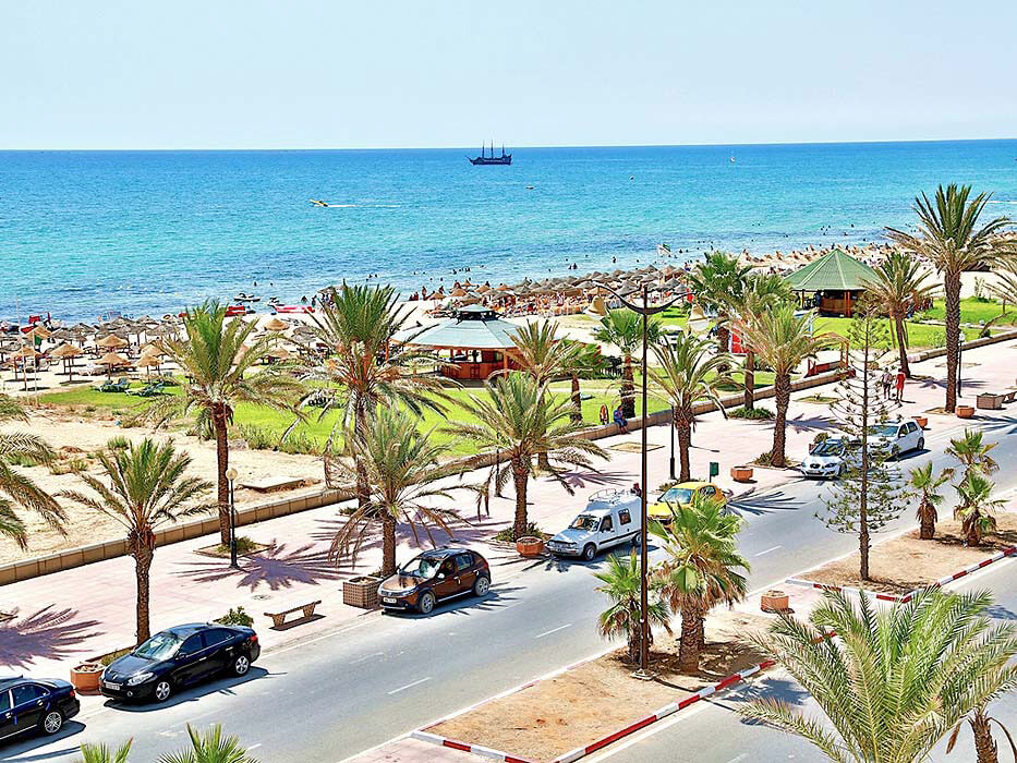 Hotel Lella Baya - widok na plażę i morze