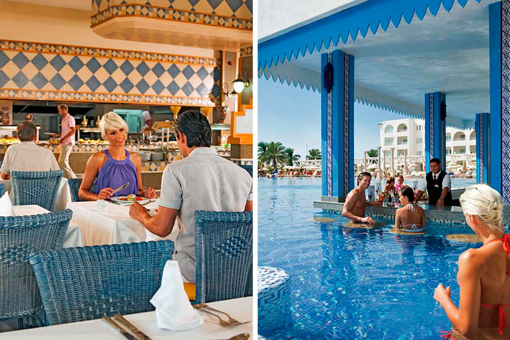 Hotel Occidental Marco Polo - para w restauracji i przy basenie