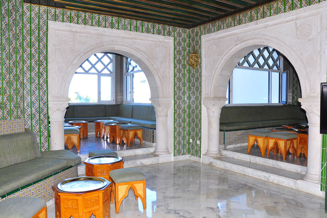 Hotel One Resort El Mansour - widok na kawiarnię