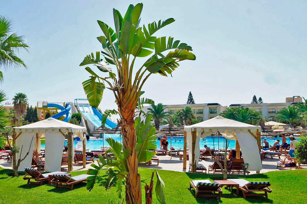 Hotel Palmyra Aqua Park El Kantaoui - widok na teren hotelu