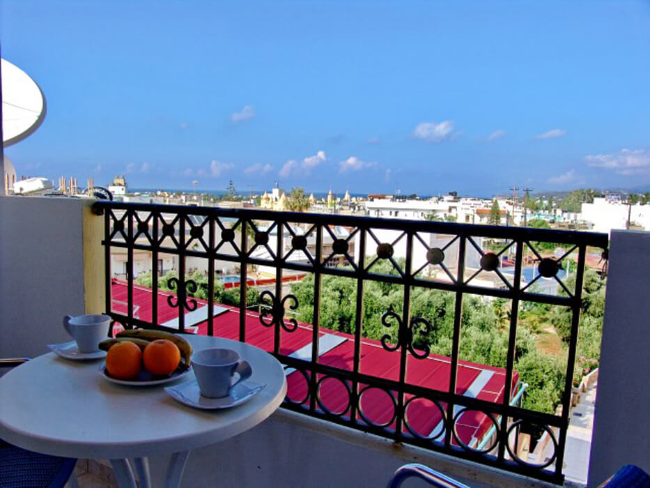 Irida Hotel - widok z balkonu