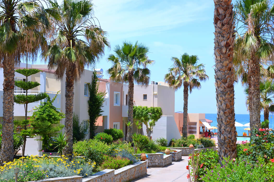 Galeana Mare Hotel - palmy w ogrodzie