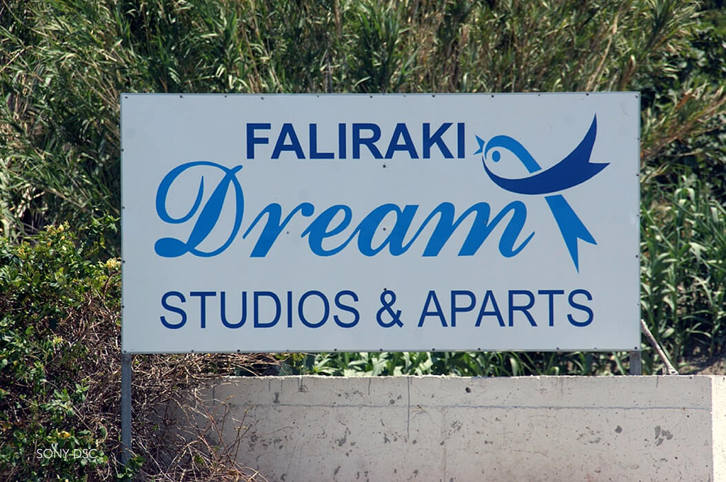 Hotel Faliraki Dream - tablica informacyjna